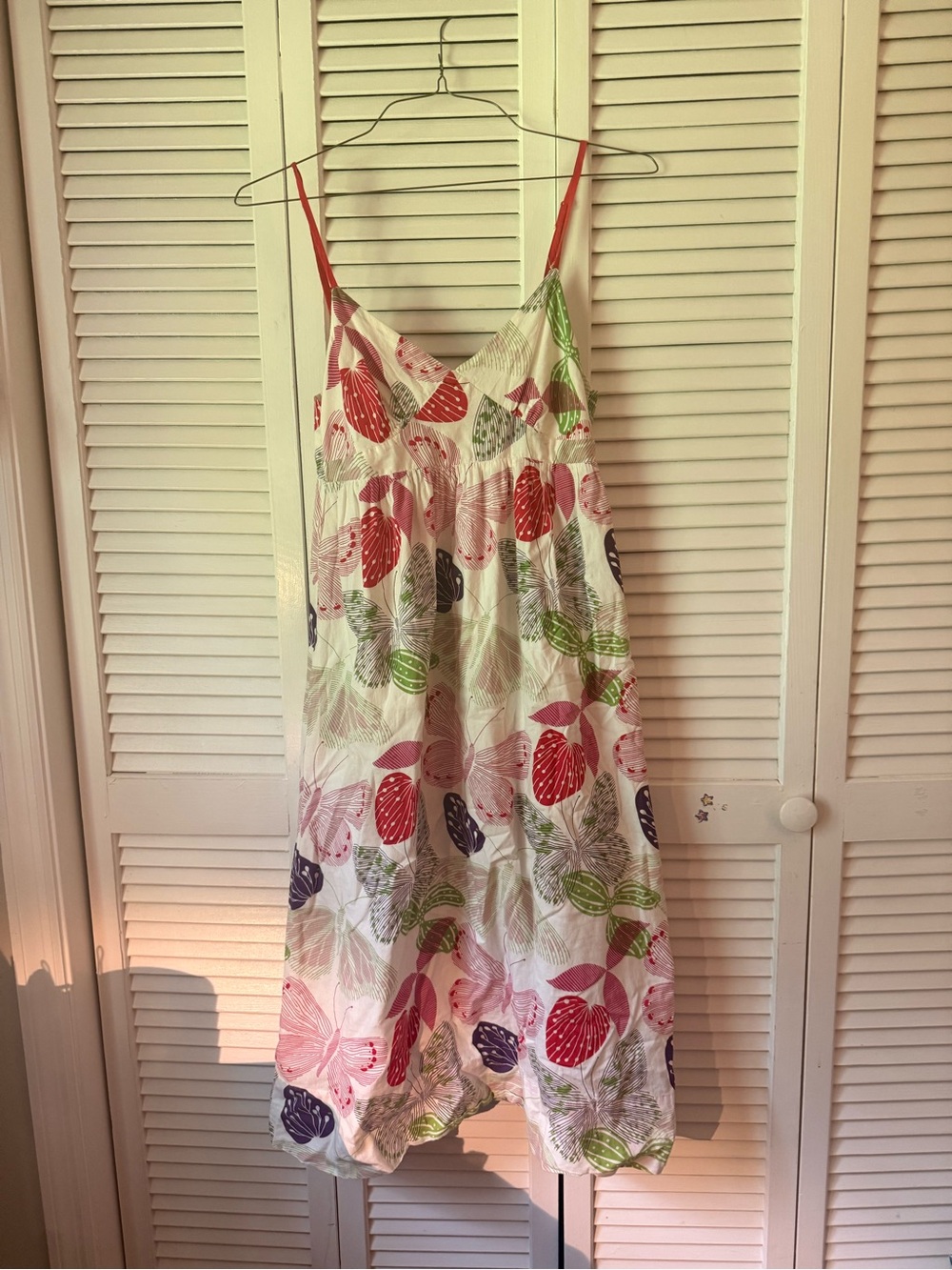 women’secret Summer Dress in White with butterfly Print